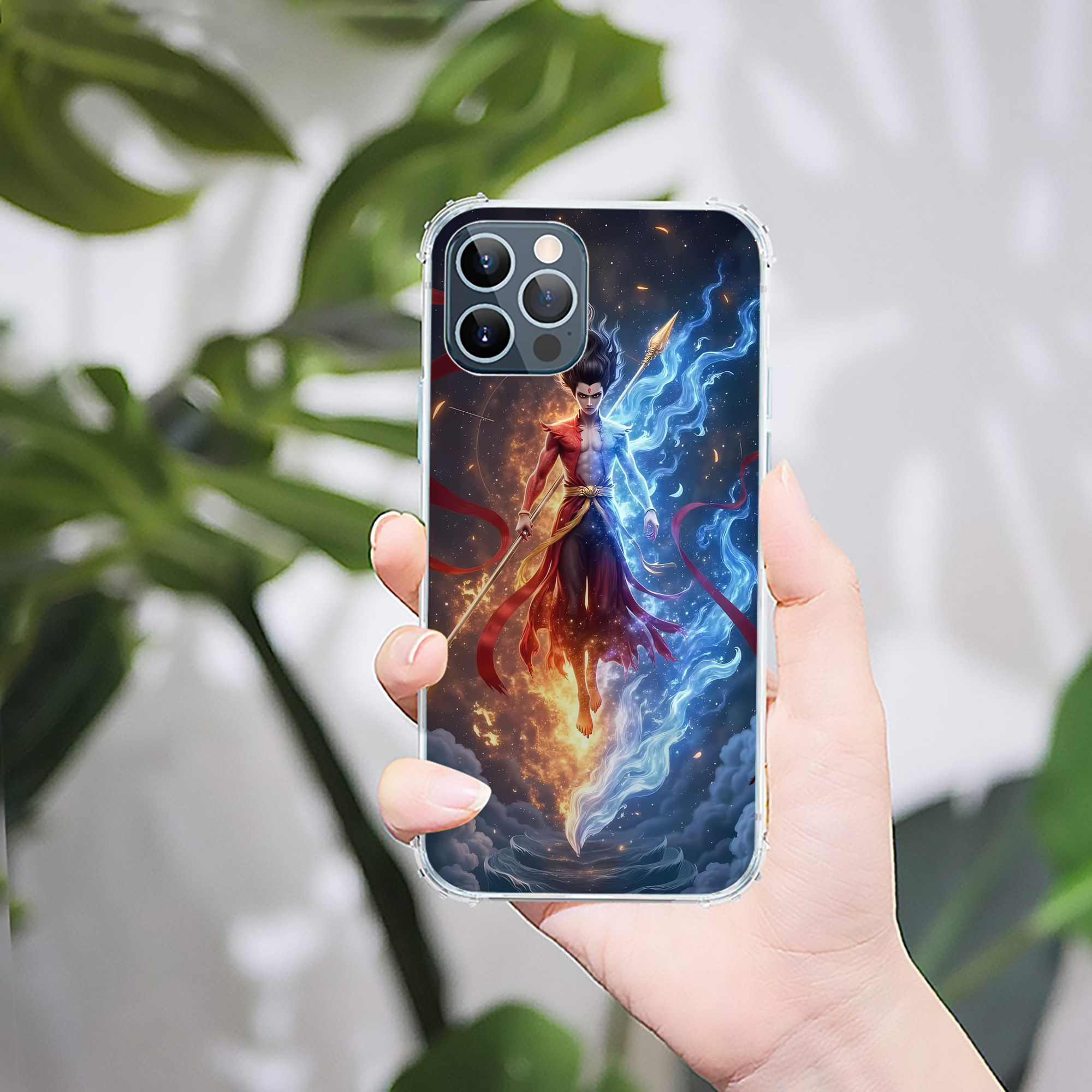 （画像用） Ne Zha 2 ナタ 魔童の大暴れ 【iPhone 12シリーズ対応】透明スマホケース（クリアソフトケース）